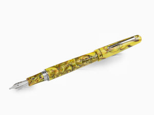 Montegrappa Elmo Fantasy Blooms Iris Yellow Fountain Pen, ISEOR-AY