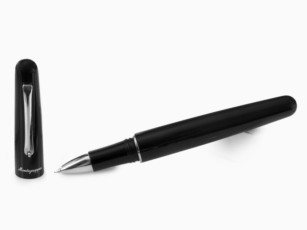 Montegrappa Elmo 01 Rollerball pen, Black Resin, Stainless Steel, ISEORRAC