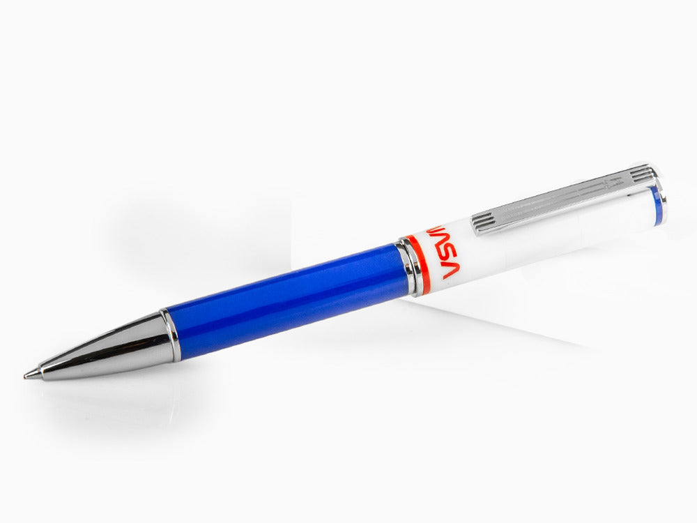 Montegrappa NASA Atlantis Ballpoint pen, Resin, Blue, Stainless Steel, ISN1RBBP