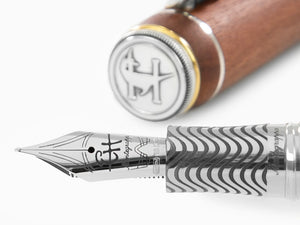 Montegrappa LE The Old Man and The Sea Fountain Pen, Silver, ISOSN-SS