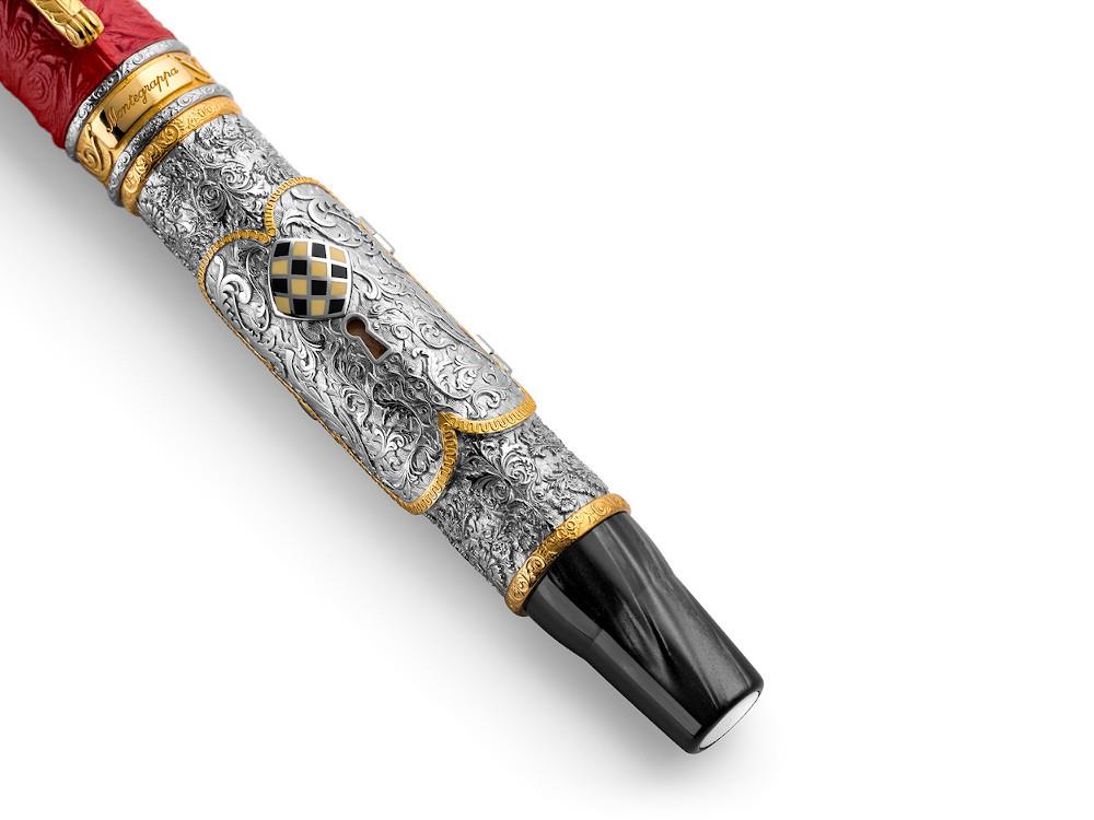 Montegrappa Casanova Rollerball, Resin, Silver trim, Limited Edition, ISOVNRSE