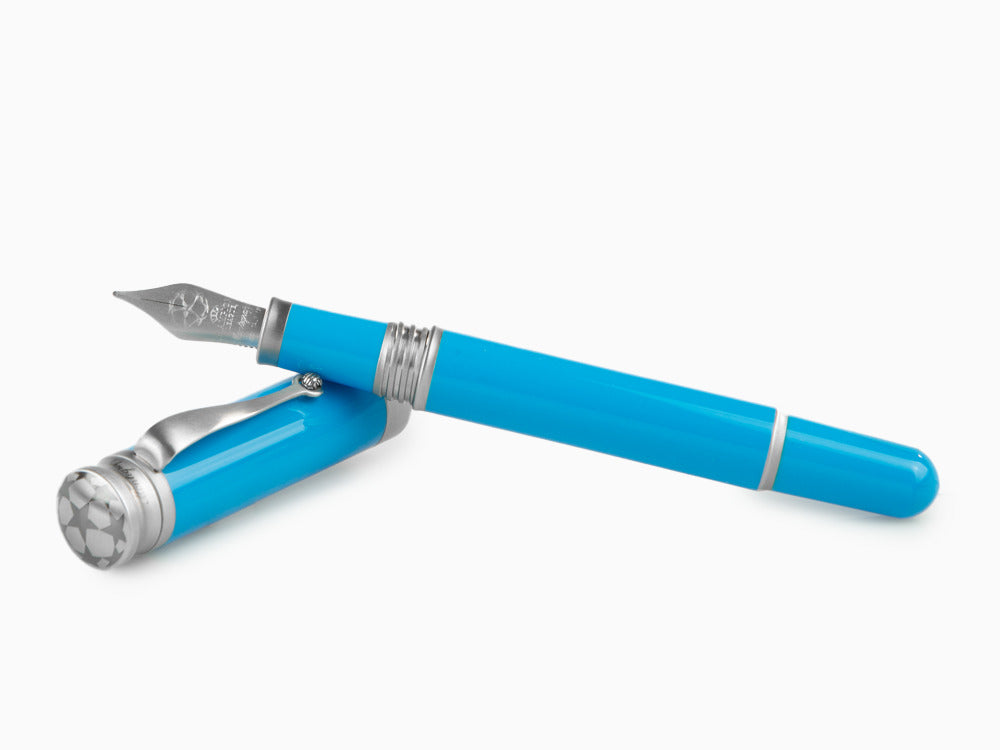 Montegrappa UEFA Champions League Fountain Pen, Blue Resin, ISUBN-AA