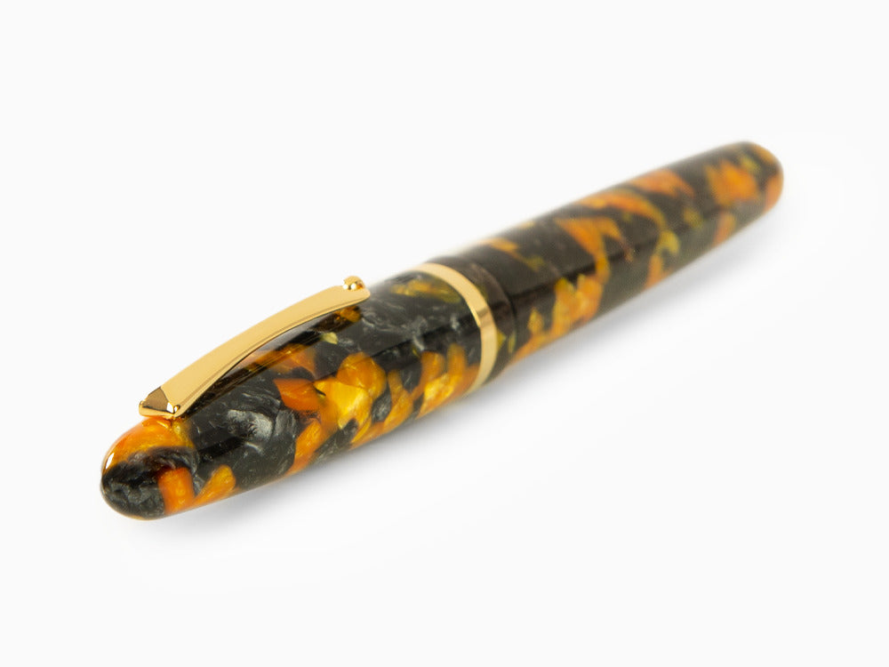 Montegrappa Venetia Havana Amber Rollerball pen, Gold plated, ISVENRAO