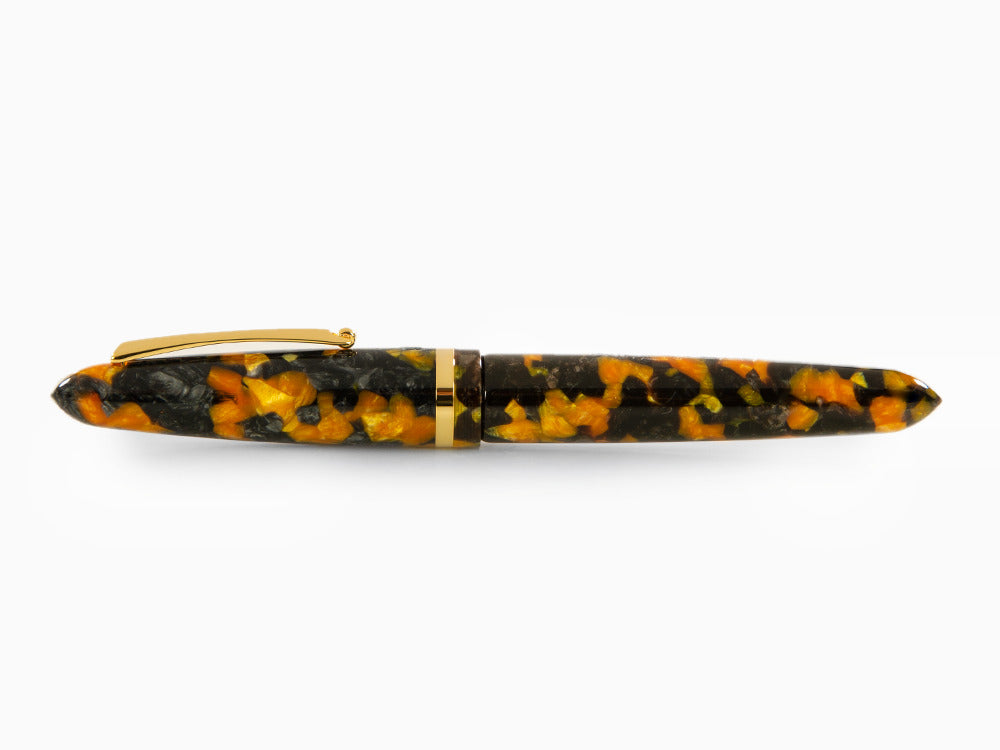 Montegrappa Venetia Havana Amber Rollerball pen, Gold plated, ISVENRAO