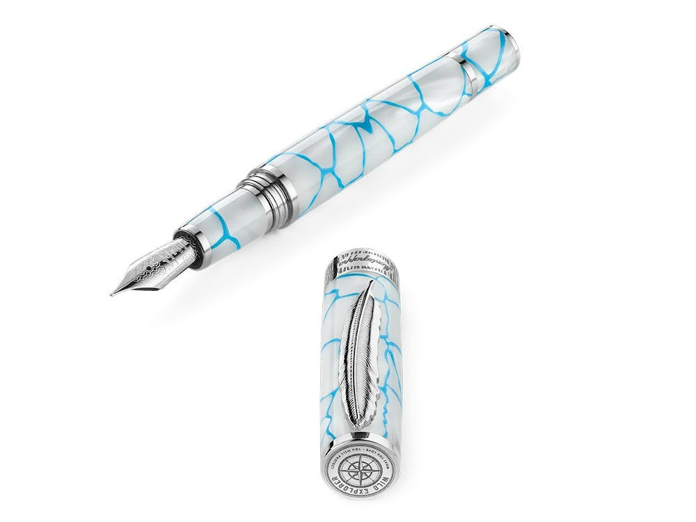 Montegrappa Wild: Arctic Ice Fountain Pen, Limited Edition, ISWDR-IA