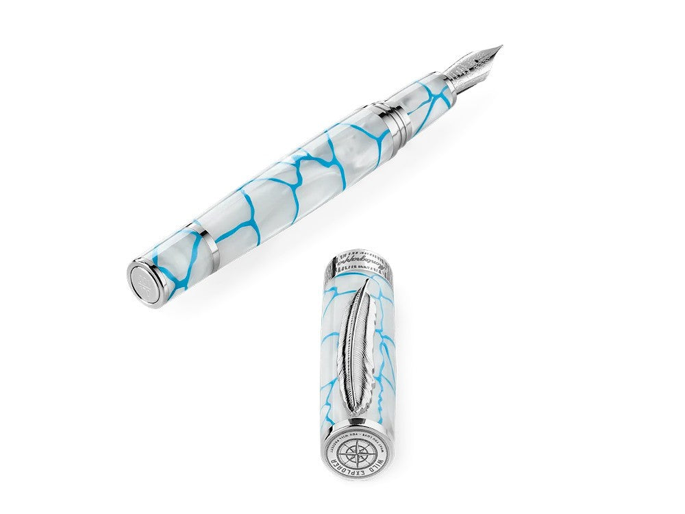 Montegrappa Wild: Arctic Ice Fountain Pen, Limited Edition, ISWDR-IA
