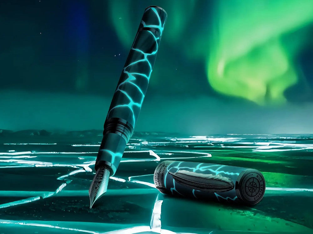 Montegrappa Wild: Arctic Ice Fountain Pen, Limited Edition, ISWDR-IA