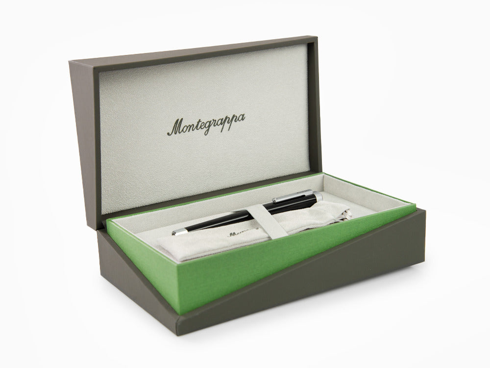 Montegrappa Quattro Fountain Pen, Palladium, 14k Gold Flex, ISZ4I-XP