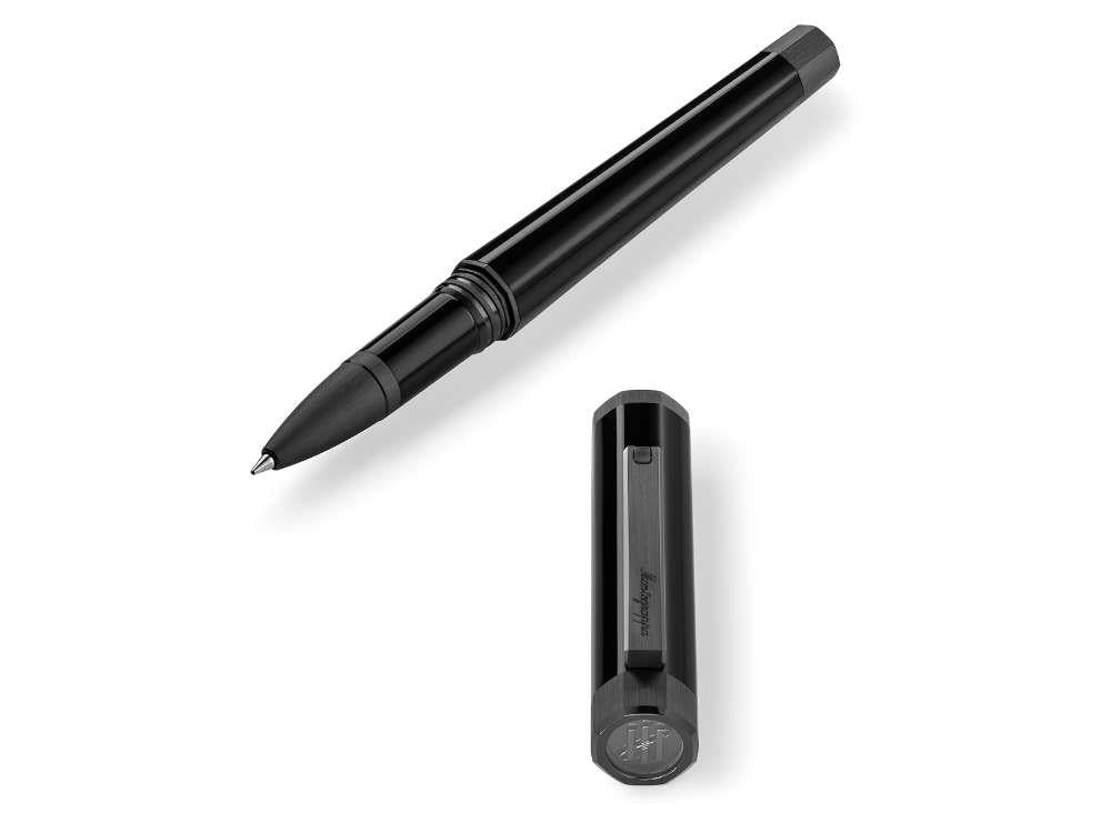 Montegrappa Otto Rollerball pen, Acrylic Resin, Black, PVD, ISZ8IRIC