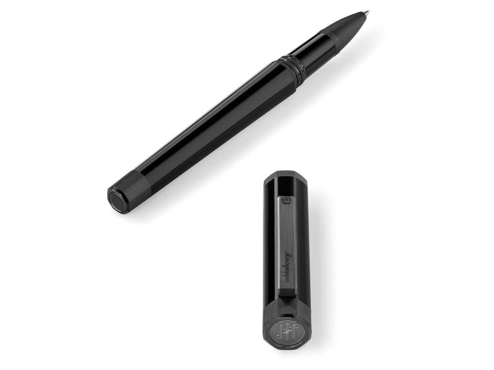 Montegrappa Otto Rollerball pen, Acrylic Resin, Black, PVD, ISZ8IRIC