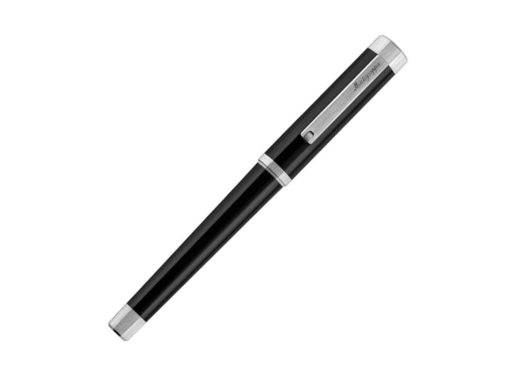 Montegrappa Otto Rollerball pen, Acrylic Resin, Black, Palladium trim, ISZ8IRIP