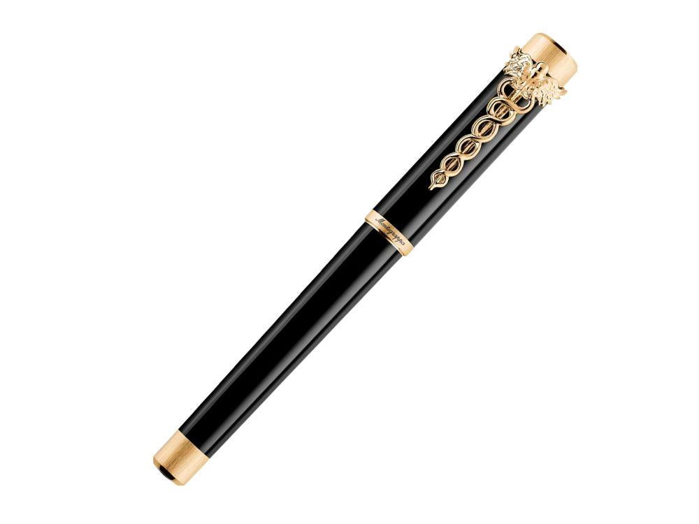 Montegrappa Zero Caduceus Yellow Gold Fountain Pen, 14k, ISZEC-4Y