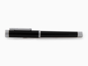 Montegrappa Zero Fountain Pen, Black Resin, 14k Gold Flex, ISZEI-XP
