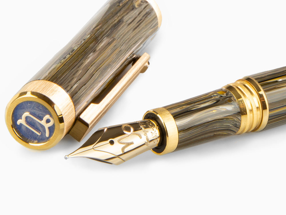 Montegrappa Zero Zodiac Capricorn Fountain Pen, 14K, LE ISZEZ-4Y-M3