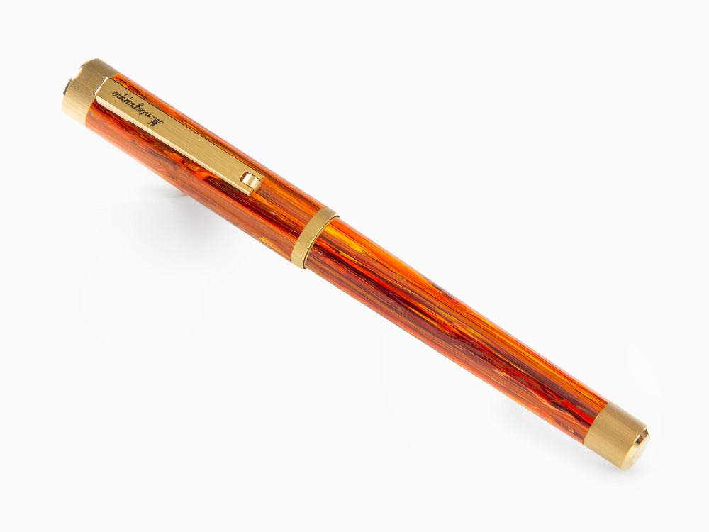 Montegrappa Zero Zodiac Leo Fountain Pen, 14k, Ltd Edition, ISZEZ-4Y-O2