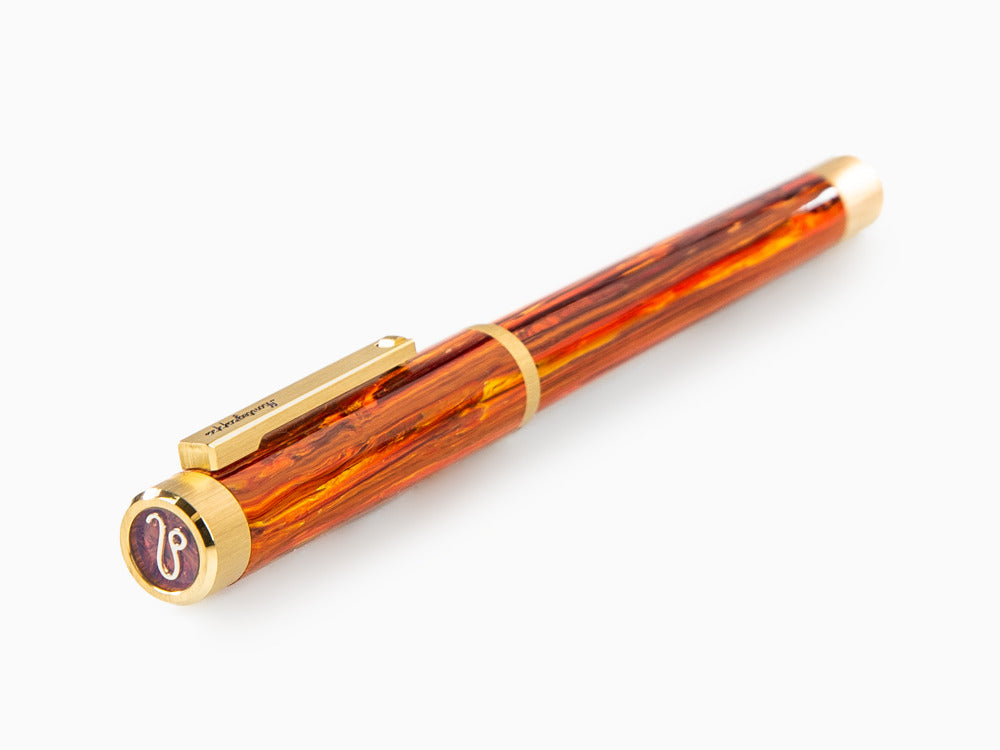 Montegrappa Zero Zodiac Leo Fountain Pen, 14k, Ltd Edition, ISZEZ-4Y-O2