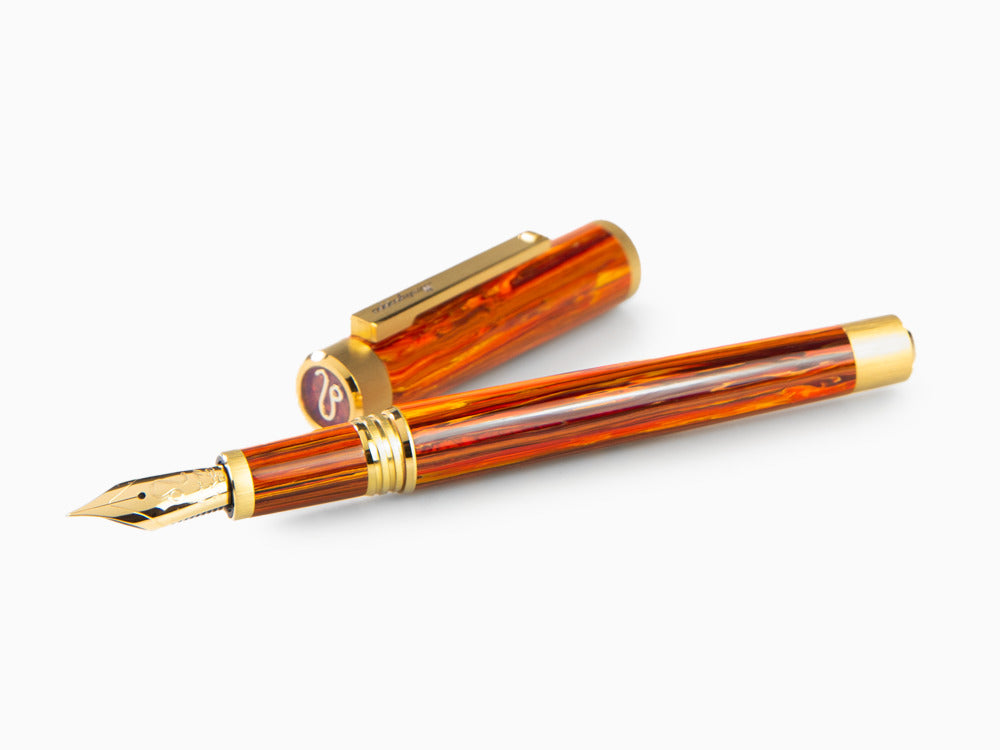 Montegrappa Zero Zodiac Leo Fountain Pen, 14k, Ltd Edition, ISZEZ-4Y-O2