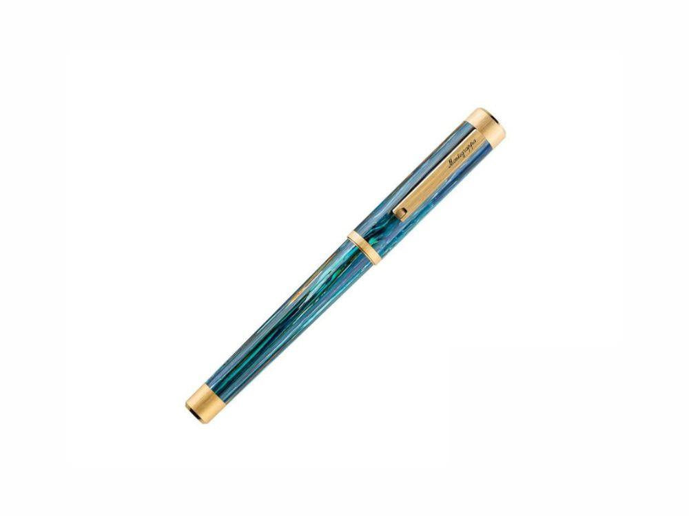 Montegrappa Zero Zodiac Cancer Fountain Pen, Steel, ISZEZ-IY-G9