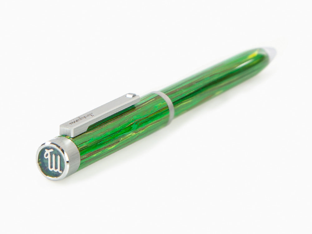 Montegrappa Zero Zodiac Virgo Ballpoint pen, Green, Stainless Steel, ISZEZBIP-G8