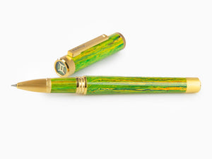 Montegrappa Zero Zodiac Gemini Rollerball pen, Green, Gold plated, ISZEZRIY-G7