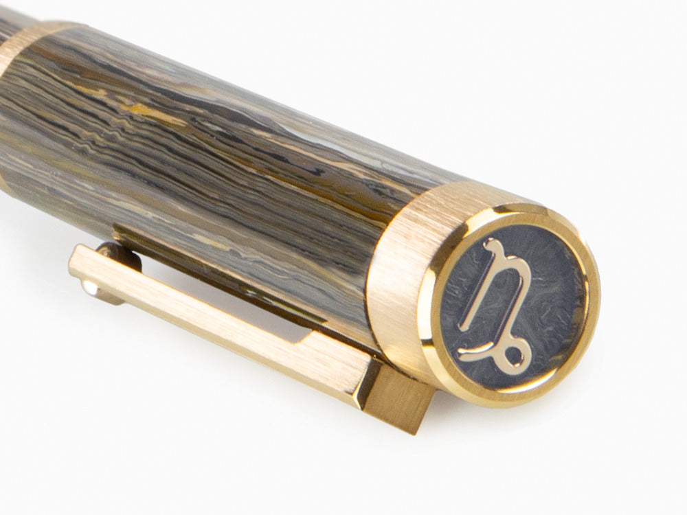 Montegrappa Zero Zodiac Capricorn Rollerball pen, Montegrappite, ISZEZRIY-M3