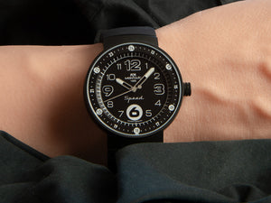 Montjuic Elegance Quartz Watch, Stainless Steel 316L, Black, 43 mm, MJ1.0103.B