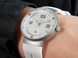 Montjuic Elegance Quartz Watch, Stainless Steel 316L, White, 43 mm, MJ1.0406.S