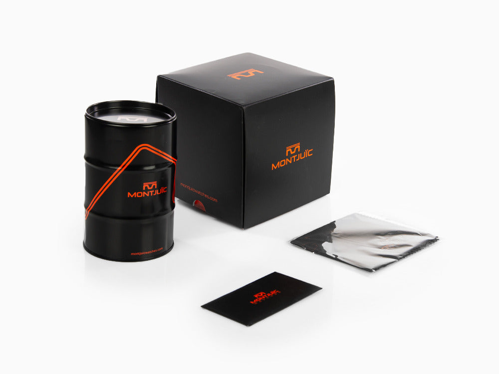 Montjuic Sport Quartz Watch, Stainless Steel 316L, Black, 43 mm, MJ1.0801.S