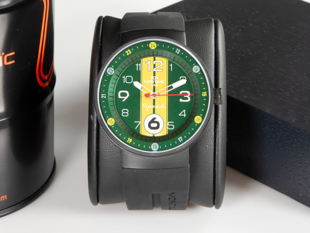 Montjuic Special Quartz Watch, Stainless Steel 316L, Green, 43 mm, MJ1.1108.B