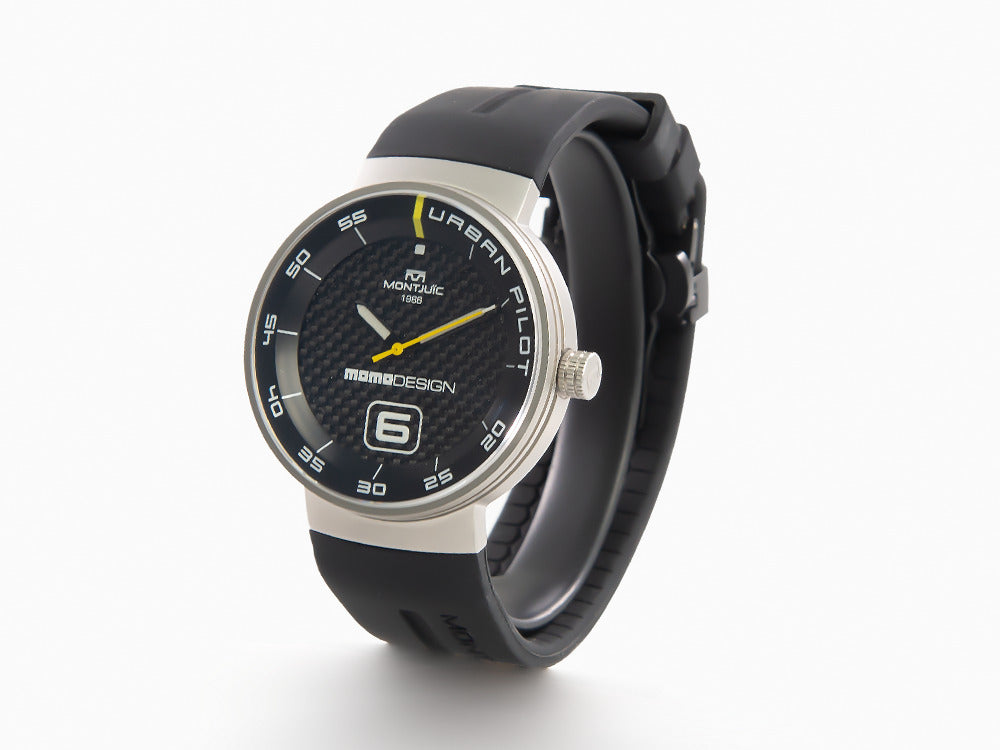 Montjuic X Momo Design Urban Pilot SS Quartz Watch, MJ1.2015MOMO.S