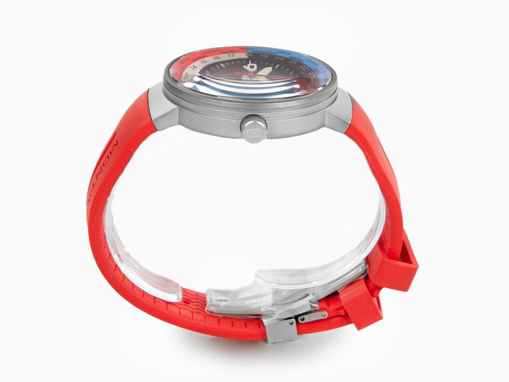 Montjuic Speed GMT Quartz Watch, Stainless Steel, Black, 43 mm, MJ3.0203.S