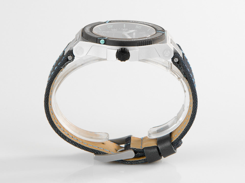 Momo Design Tempest Young Quartz Watch, Sandblasted Aluminium