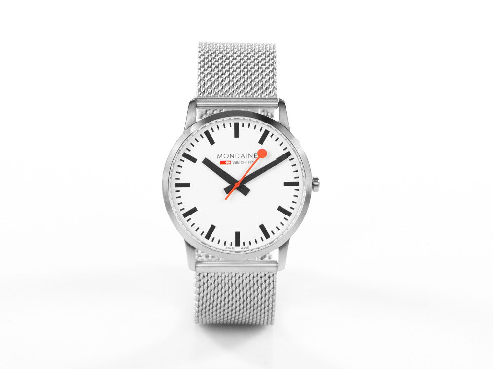 Mondaine SBB Simply Elegant Quartz watch, Ronda 783, 41mm, A638.30350.16SBM
