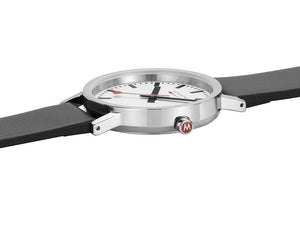 Mondaine Classic Quartz Watch, White, 36 mm, Leather strap, A660.30314.11SBBV