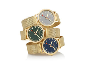 Mondaine Classic Quartz Watch, Blue, 36 mm, A660.30314.40SBM
