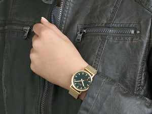 Mondaine Classic Quartz Watch, Green, 36 mm, A660.30314.60SBM