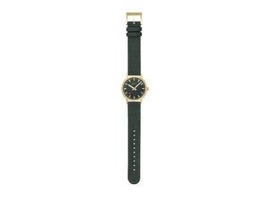 Mondaine Classic Quartz Watch, Green, 36 mm, Fabric strap, A660.30314.60SBS