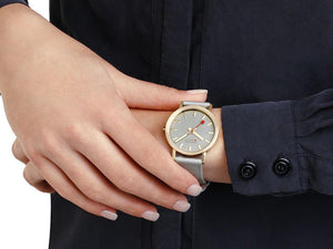 Mondaine Classic Quartz Watch, Grey, 36 mm, Fabric strap, A660.30314.80SBU