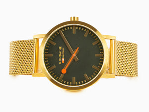 Mondaine Classic Quartz Watch, Green, 40 mm, A660.30360.60SBM