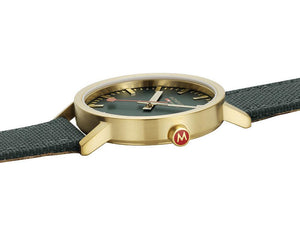 Mondaine Classic Quartz Watch, Green, 40 mm, Fabric strap, A660.30360.60SBS