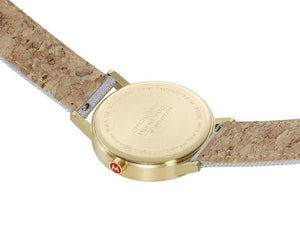 Mondaine Classic Quartz Watch, Grey, 40 mm, Fabric strap, A660.30360.80SBU