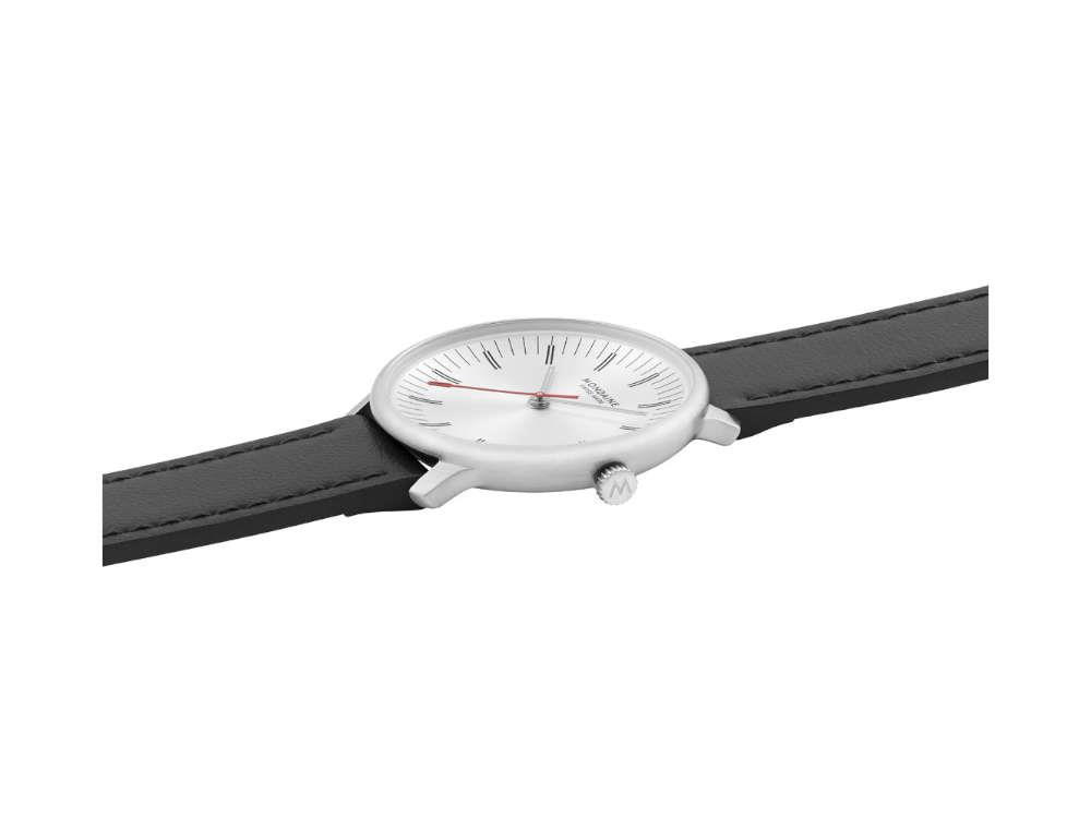 Mondaine Doppio Quartz Watch, White, 33 mm, MLE.33110.LBV