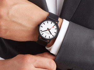 Mondaine Essence Quartz Watch, Ecological - Recycled, 32mm, MS1.32110.RB