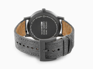 Mondaine Essence Grey Quartz Watch, Ecological, Grey, 41 mm, MS1.41180.LH