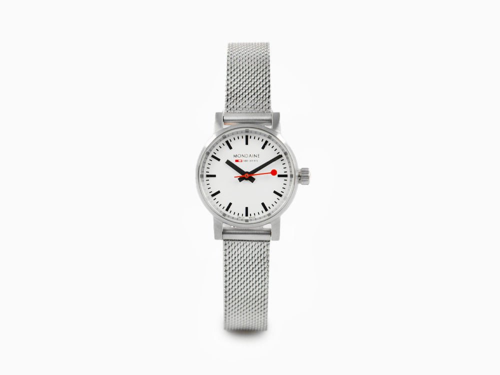 Mondaine SBB Evo2 Petite Quartz Watch, White, 26mm, MSE.26110.SM