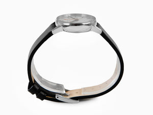 Mondaine SBB Evo2 Quartz Watch, White, 30mm, Day, Leather strap, MSE.30210.LB