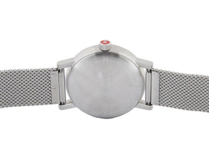 Mondaine SBB Evo2 Quartz Watch, White, Mesh Strap, MSE.35110.SM