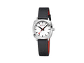 Mondaine Cushion Quartz Watch, White, 31 mm, Leather strap, MSL.31110.LBV