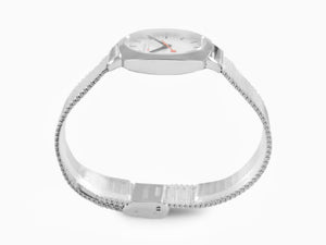 Mondaine Cushion Quartz Watch, White, 31 mm, MSL.31110.SM