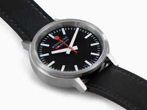 Mondaine SBB Stop2go Quartz Watch, Black, 41 mm, 3 atm, MST.41020.LBV.2SE